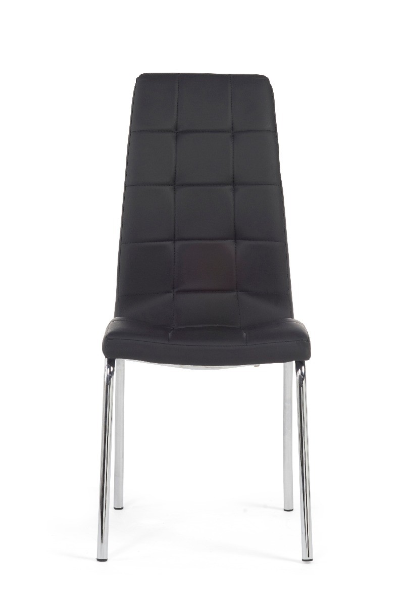 Product photograph of Calgary Black Faux Leather Dining Chairs from Oak Furniture Superstore