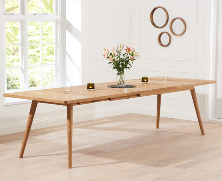 Product photograph of Tivoli 200cm Retro Oak Extending Dining Table from Oak Furniture Superstore