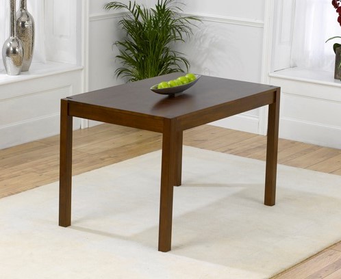 Product photograph of Oxford Dark Solid Oak 120cm Dining Table from Oak Furniture Superstore
