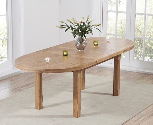 Extending Caversham Oak Oval Dining Table