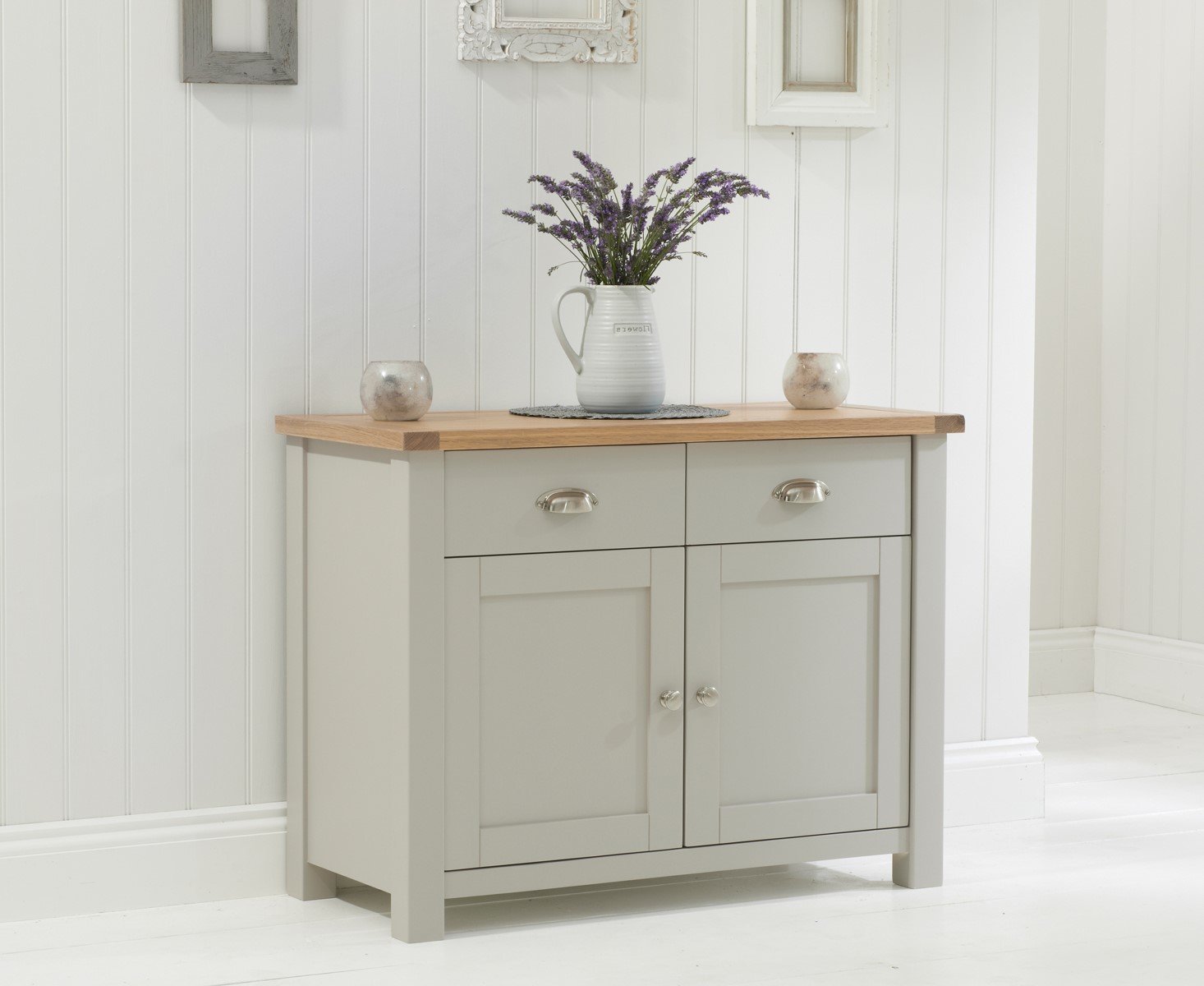 Somerset Oak And Grey 2 Door 2 Drawer Sideboard