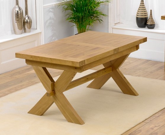Product photograph of Bordeaux 160cm Oak Extending Dining Table from Oak Furniture Superstore