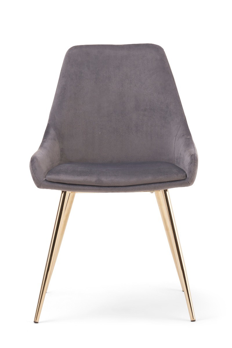 Lola Grey Velvet Dining Chairs