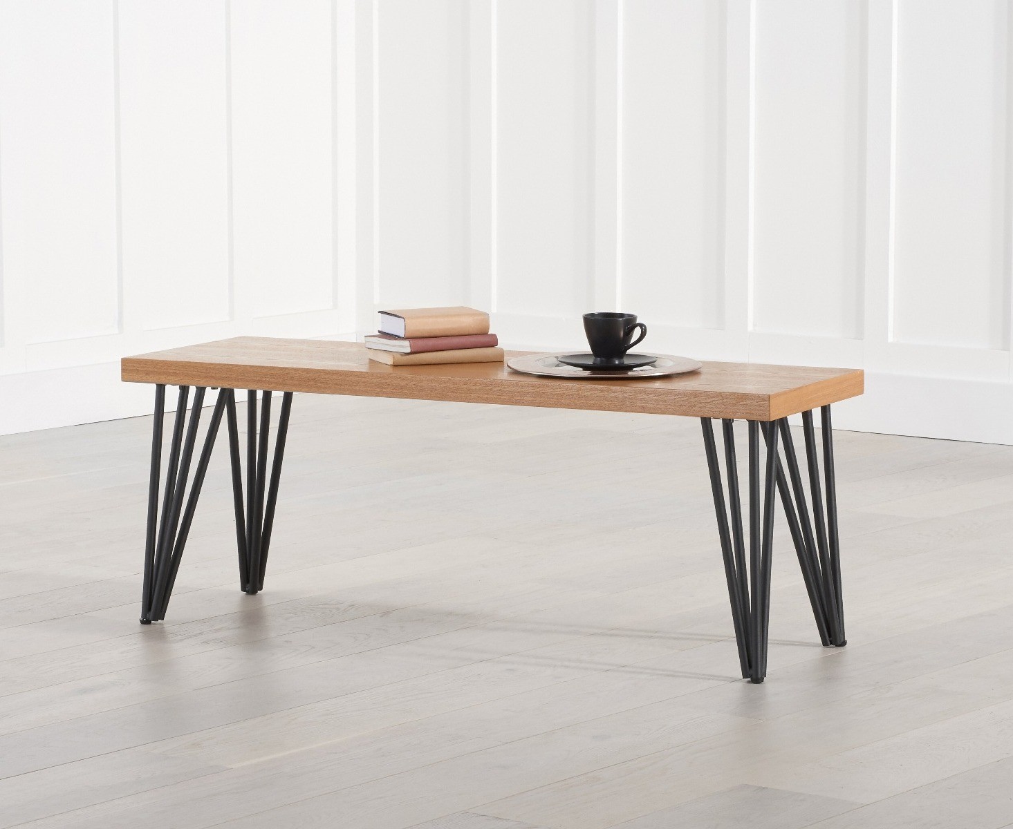 Product photograph of Retiro Ash And Veneer Bench from Oak Furniture Superstore