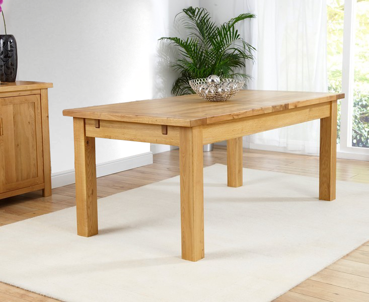 Product photograph of Normandy 180cm Oak Extending Dining Table from Oak Furniture Superstore
