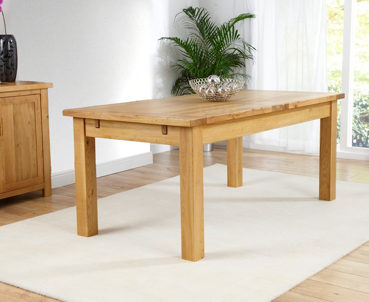 Normandy 180cm Oak Extending Dining Table