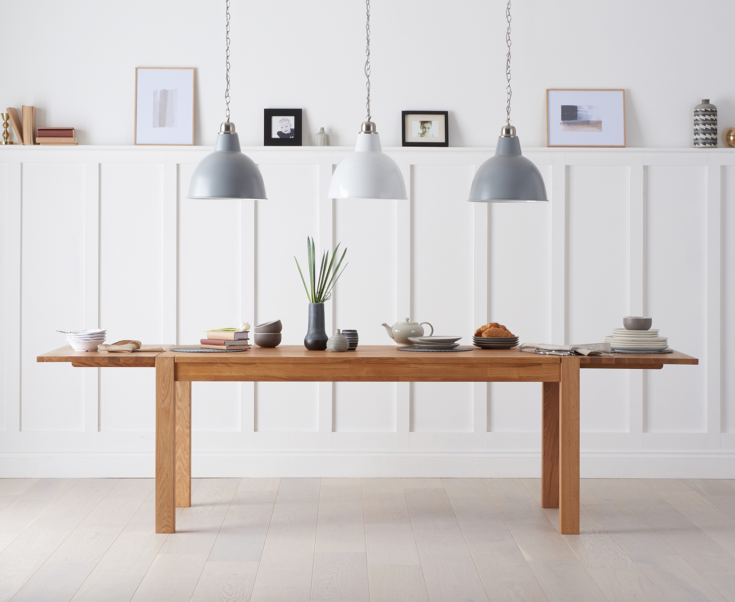 Product photograph of Verona 180cm Solid Oak Extending Dining Table from Oak Furniture Superstore