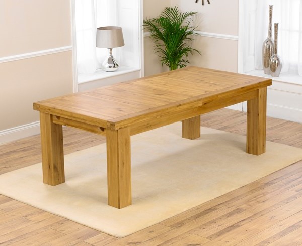Product photograph of Extending Loire 230cm Oak Dining Table from Oak Furniture Superstore