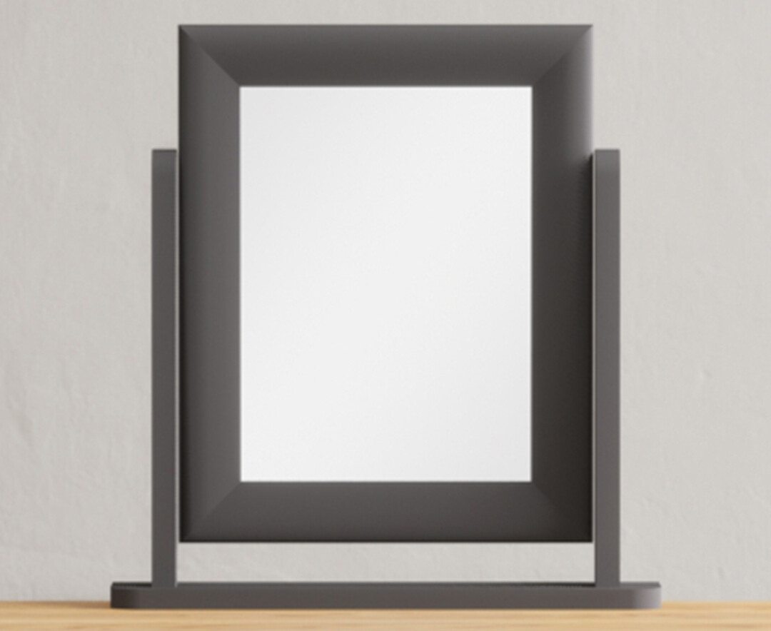Charcoal Grey Painted Dressing Table Mirror