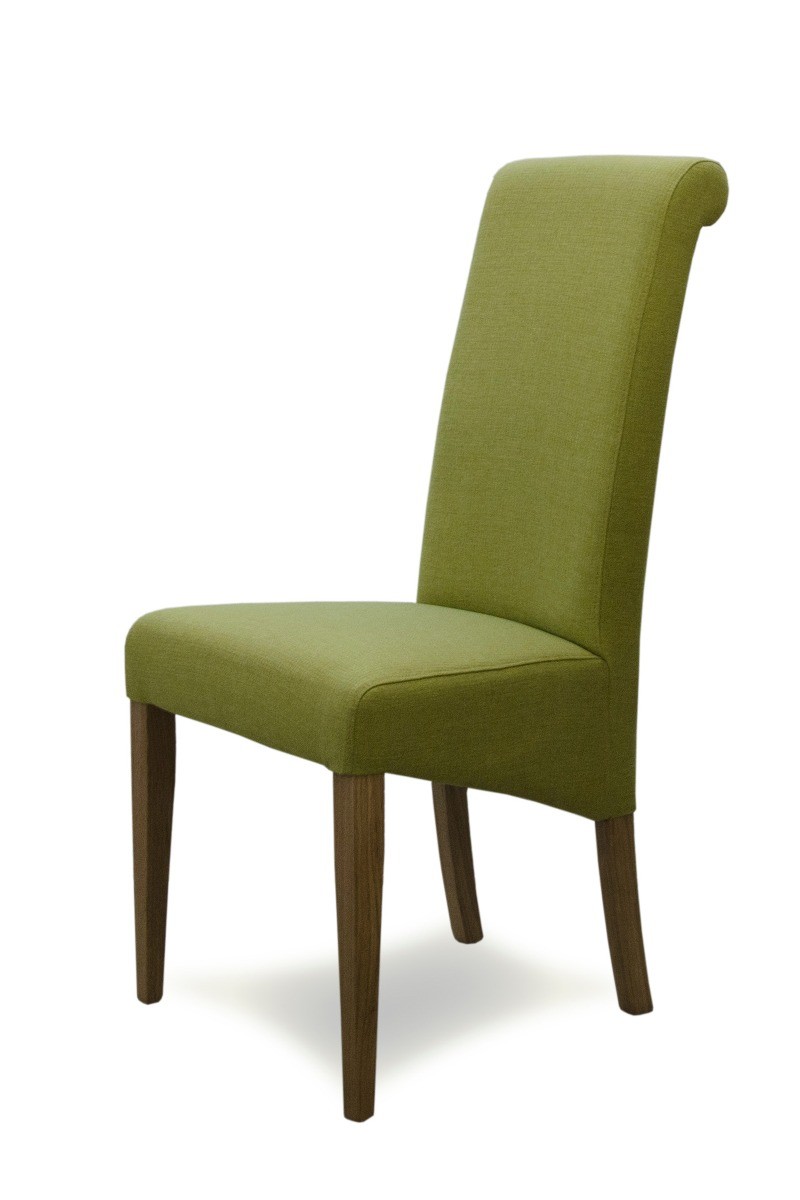 italia fabric bright green dining chairs