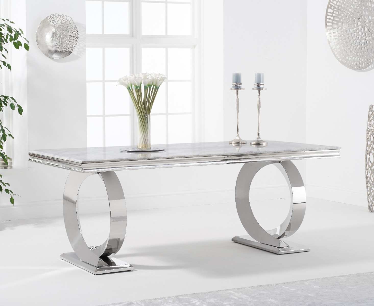 Fabio 200cm Marble Dining Table
