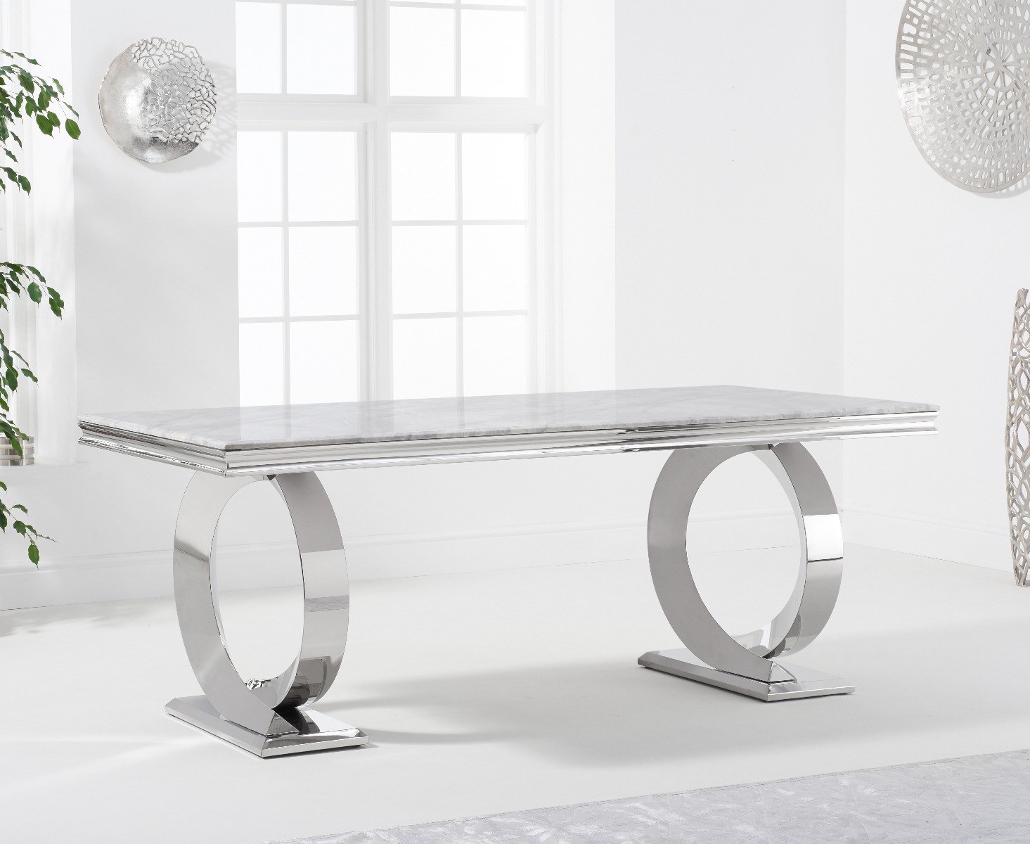 Photo 1 of Fabio 200cm marble dining table