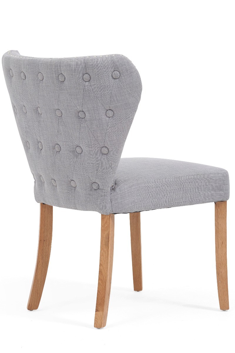 Photo 3 of Isla grey fabric dining chairs