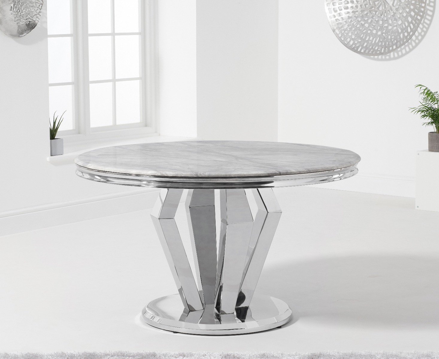 Photo 1 of Viscount 130cm round marble dining table
