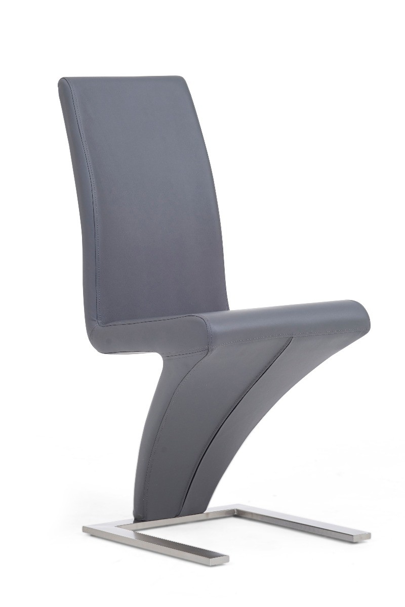 Photo 2 of Aldo z grey faux leather dining chairs