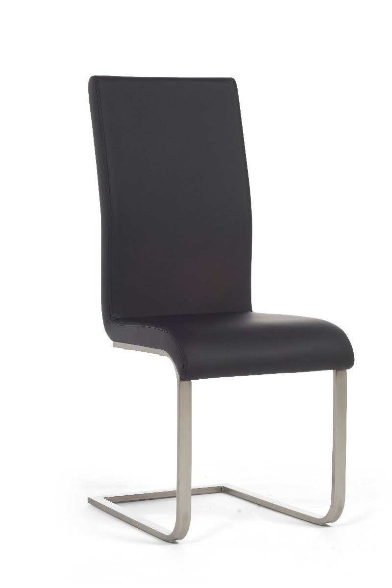 Photo 2 of Austin black faux leather dining chairs