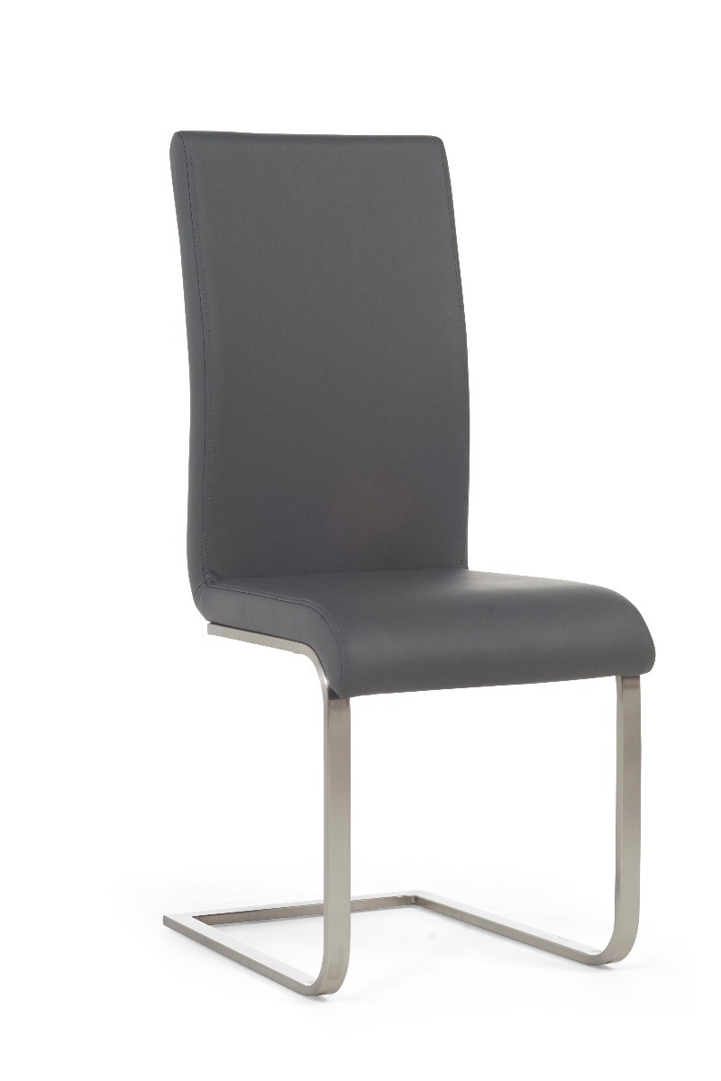 Photo 2 of Austin grey faux leather dining chairs