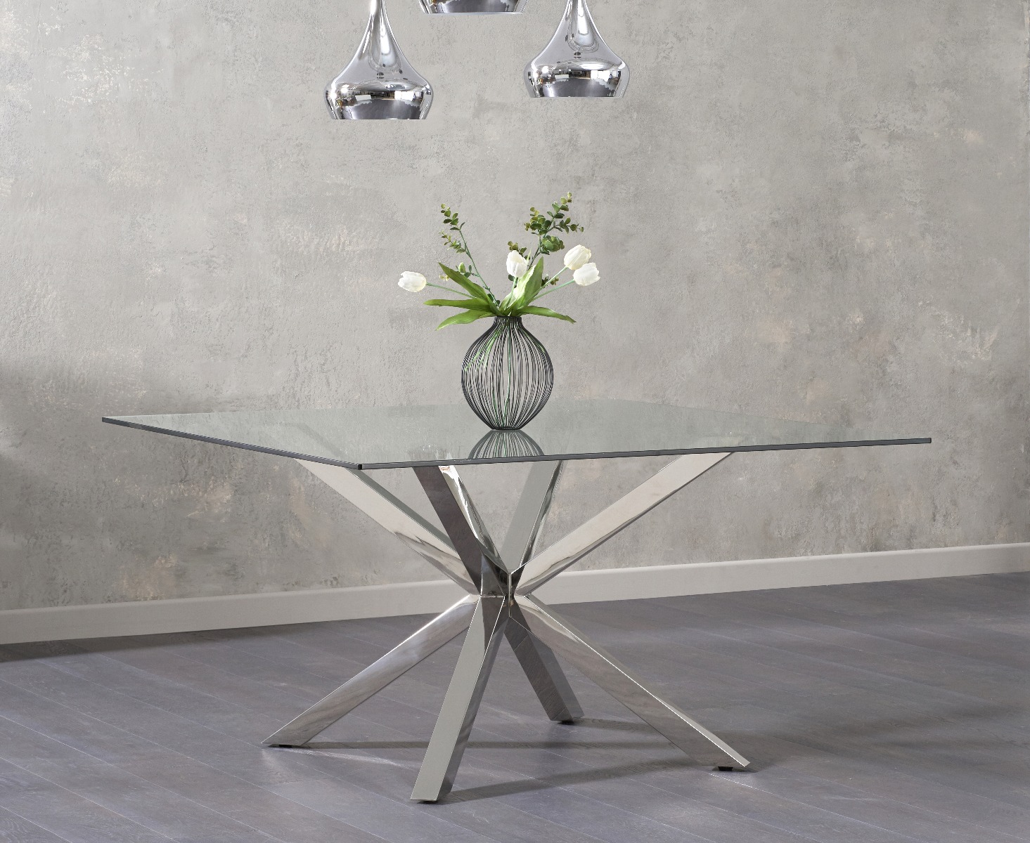 Rio Square Glass Dining Table