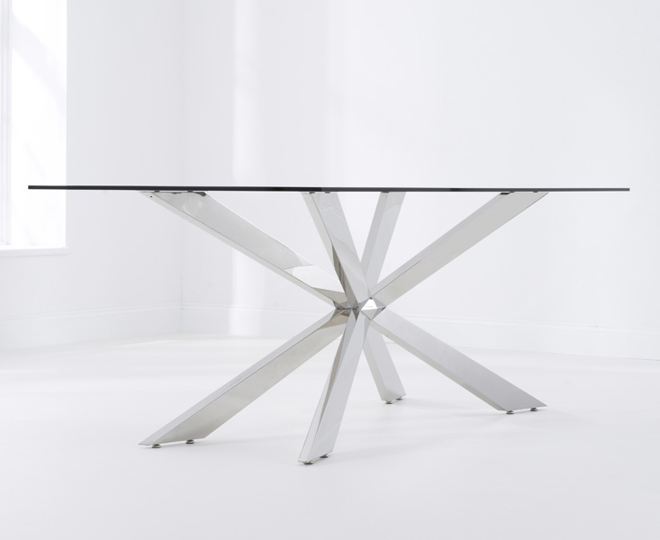 Photo 2 of Juniper 200cm glass dining table