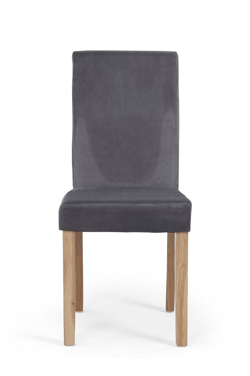 Photo 1 of Lila grey velvet dining chairs
