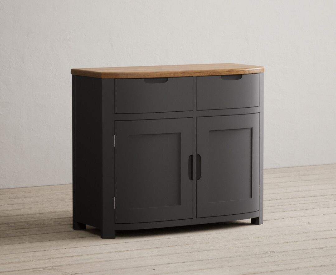 Photo 1 of Bradwell oak and charcoal painted small sideboard