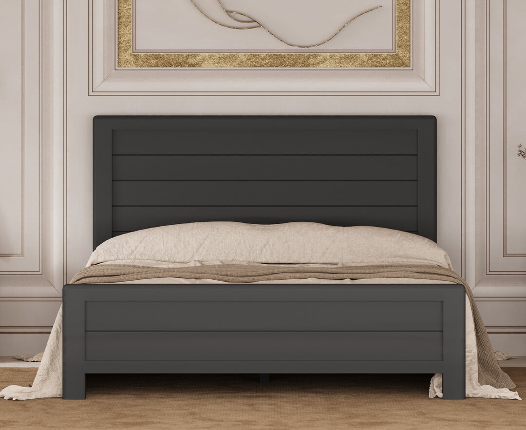 Bradwell Oak and Charcoal Painted Double Bed