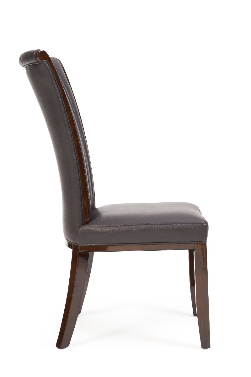 Photo 3 of Alpine brown leather dining chairs
