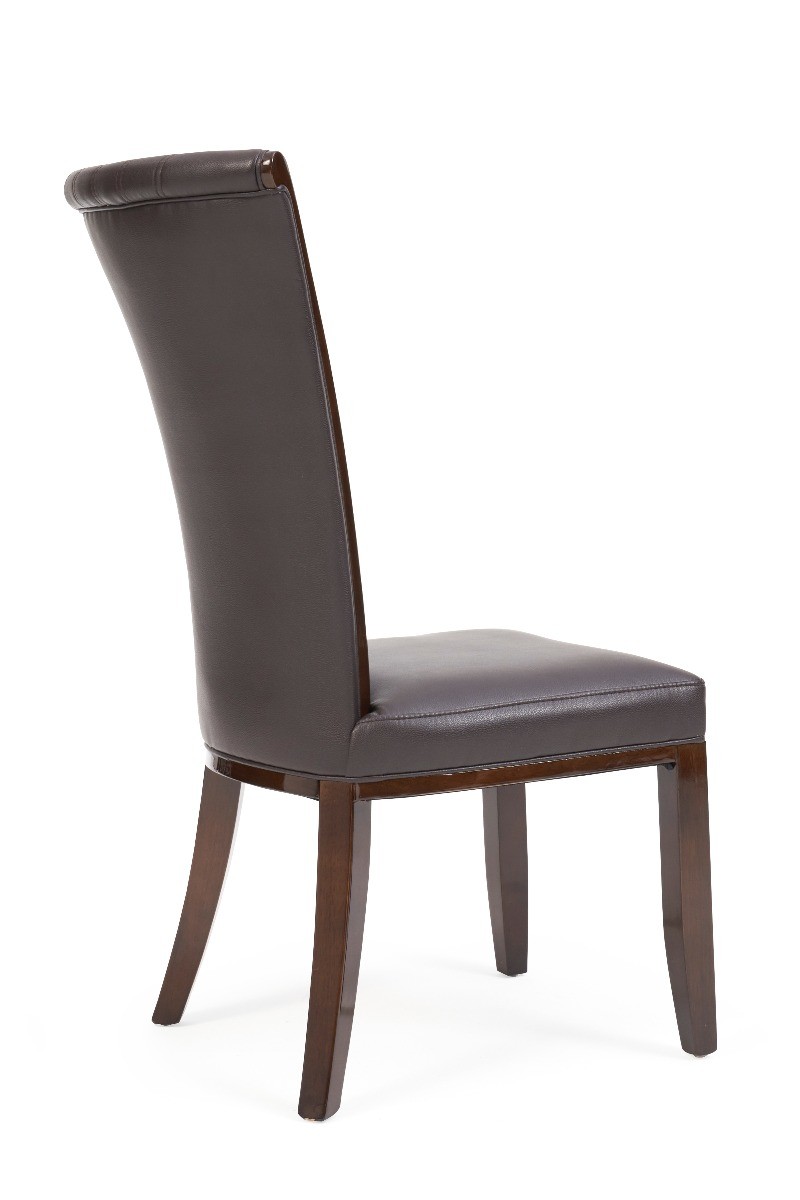 Photo 4 of Alpine brown leather dining chairs
