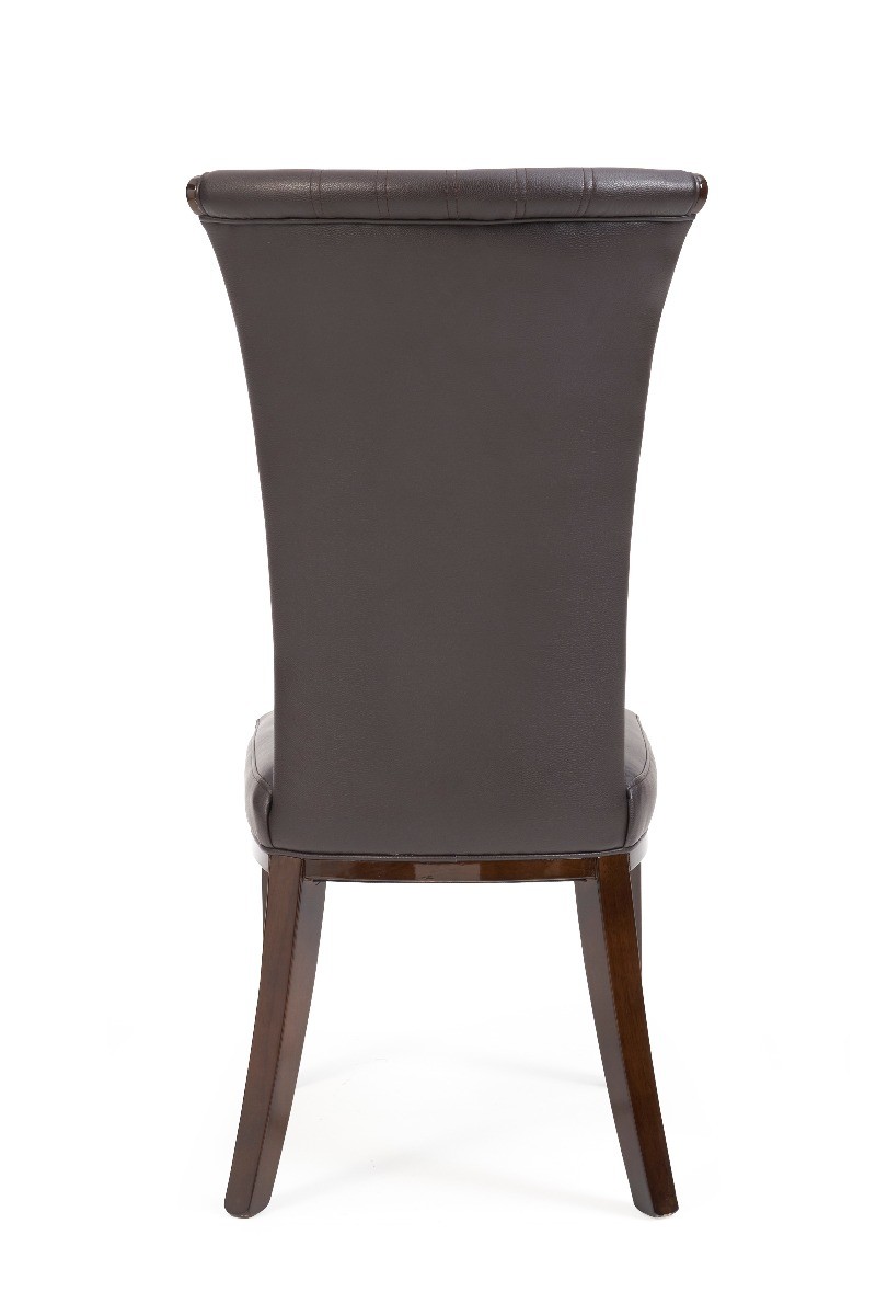 Photo 5 of Alpine brown leather dining chairs