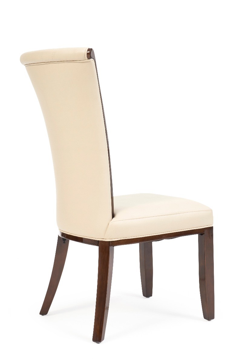 Photo 4 of Lorient cream leather dining chairs