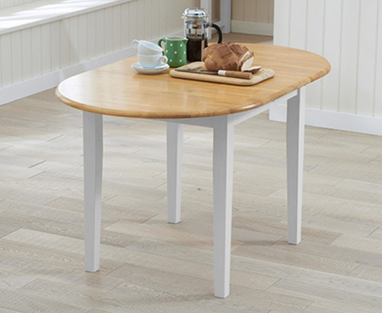 Amalfi Oak And White Painted Extending Dining Table