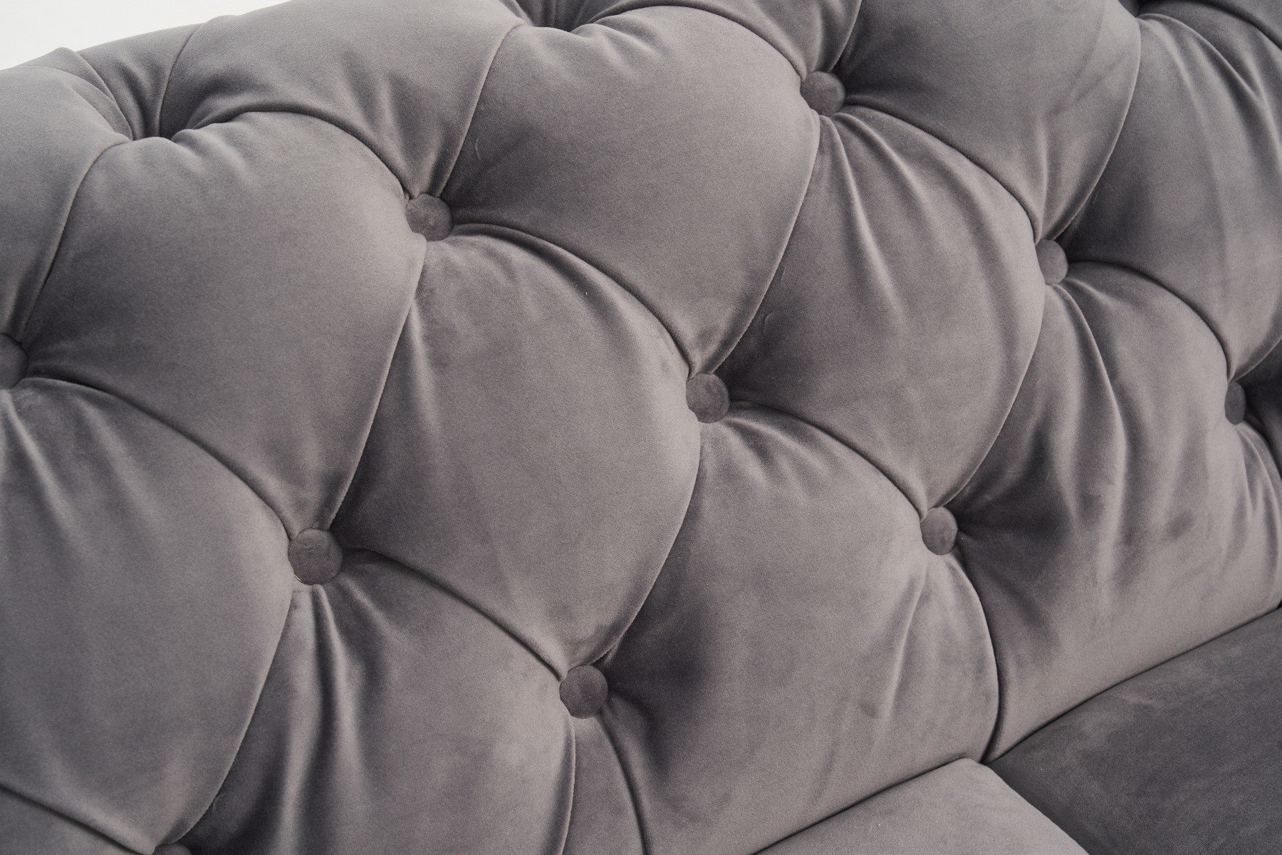 Photo 2 of Alara light grey velvet 2 seater sofa