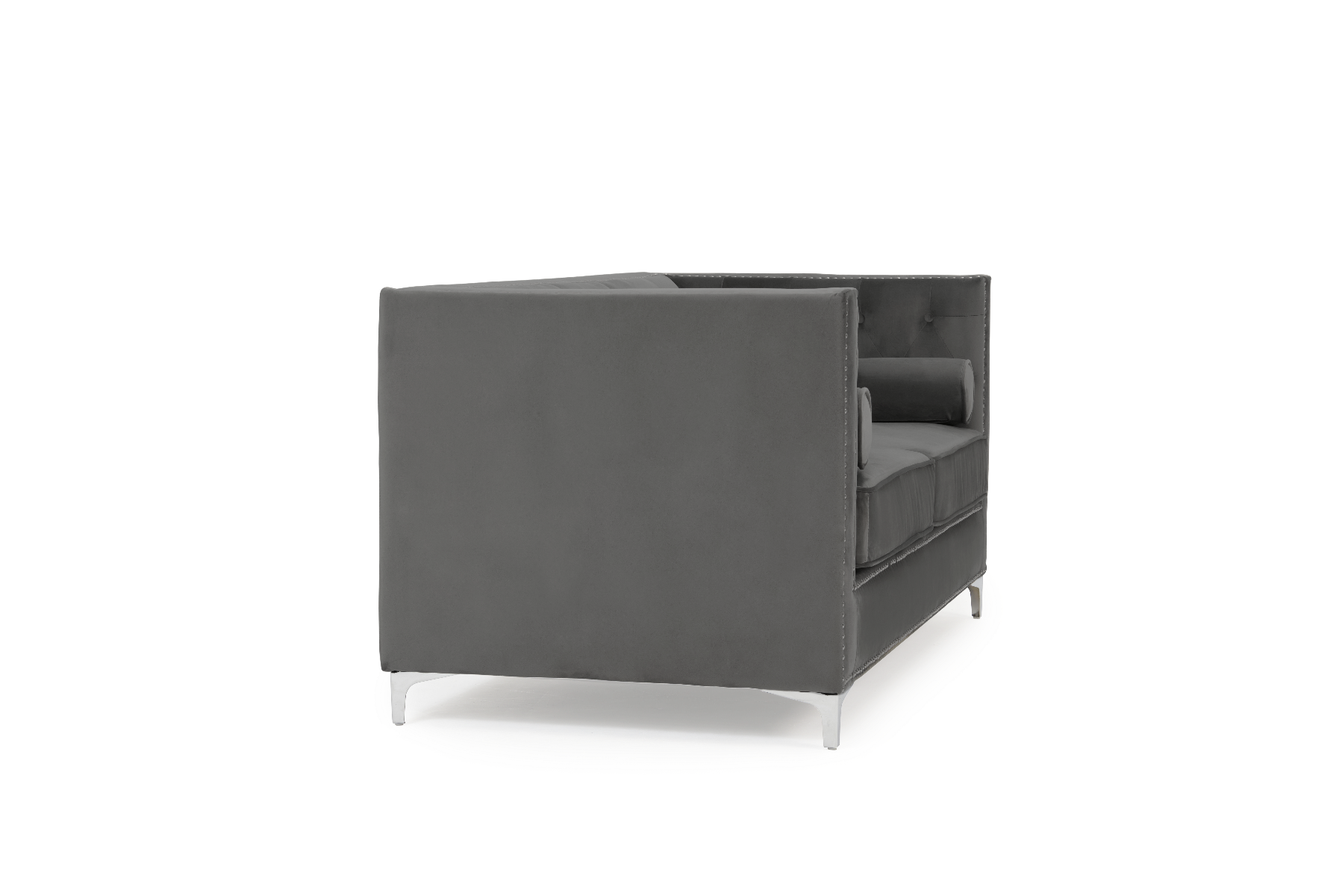 Photo 2 of Amelie grey velvet 2 seater sofa