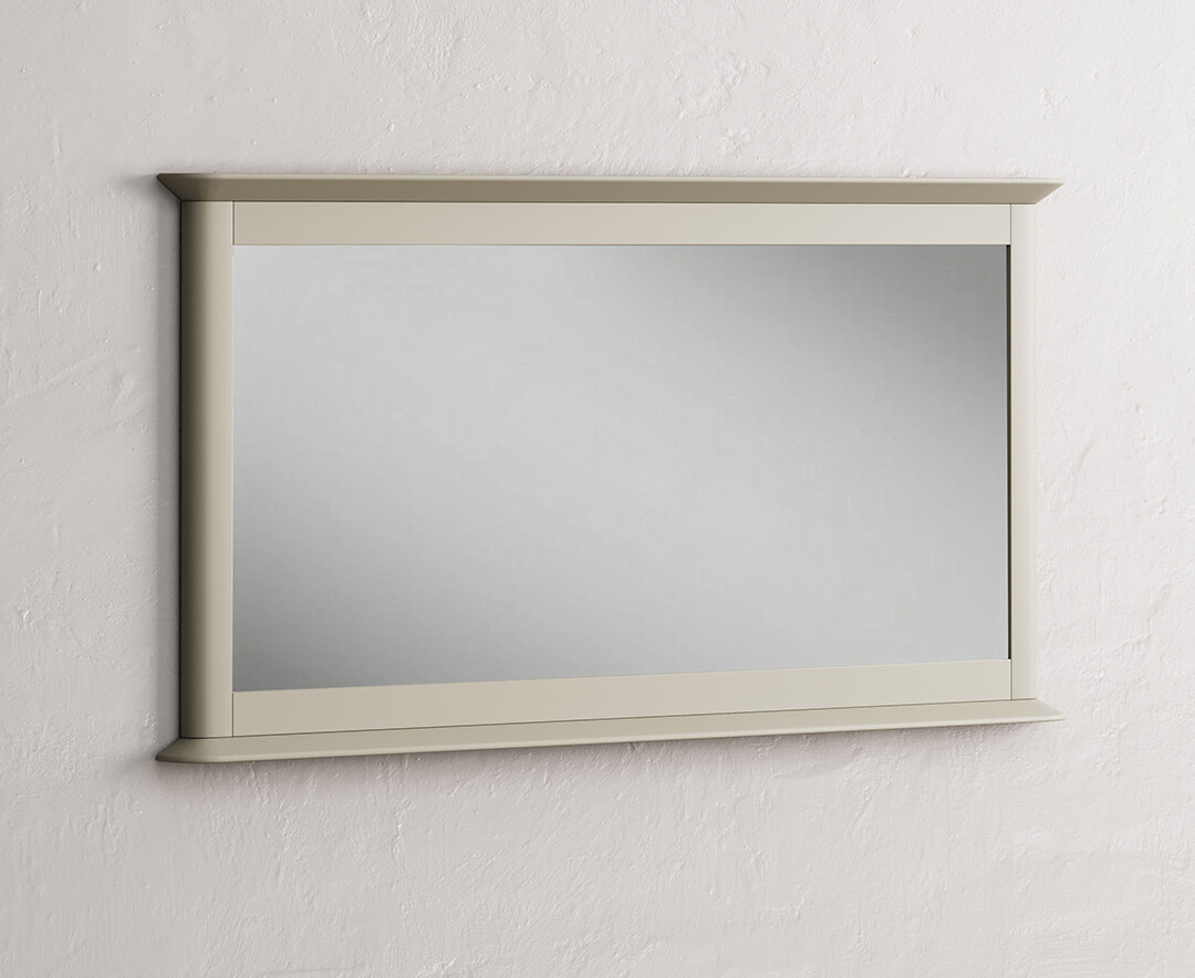 Photo 1 of Ancona oak and soft green painted wall mirror