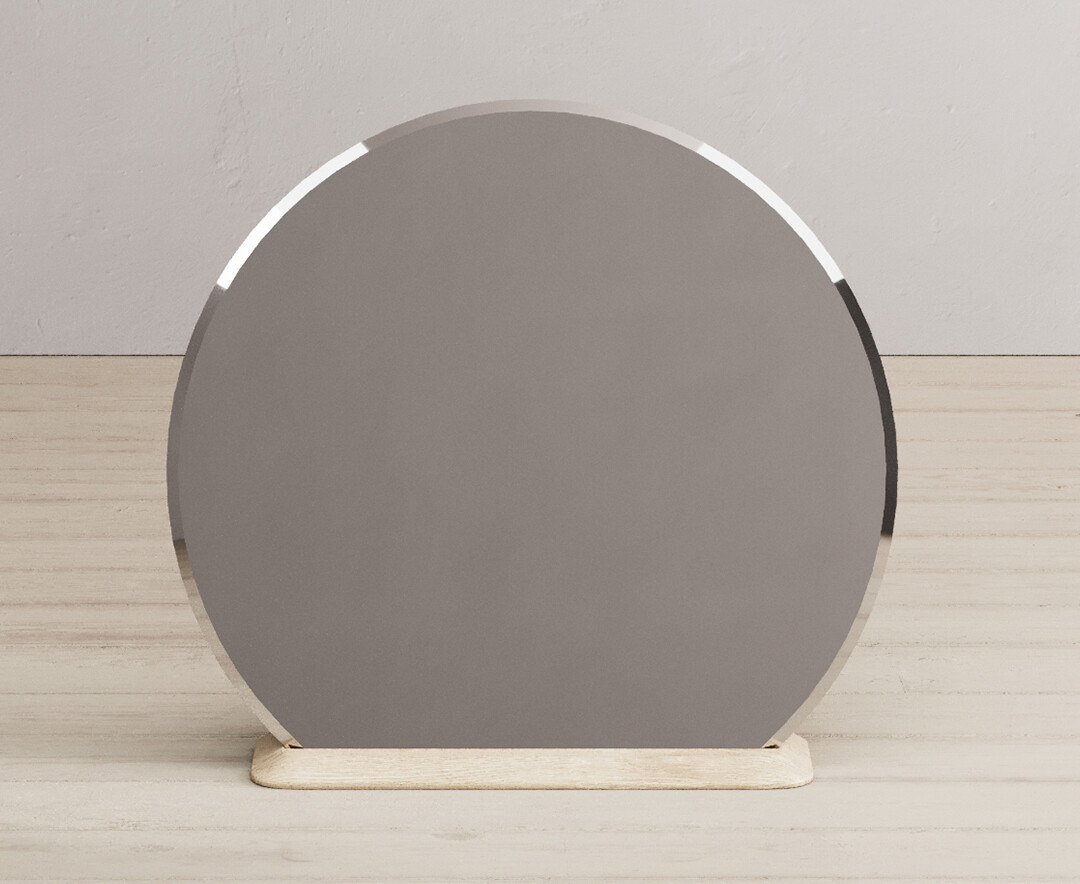 Product photograph of Ancona Oak And Soft Green Painted Dressing Table Mirror from Oak Furniture Superstore