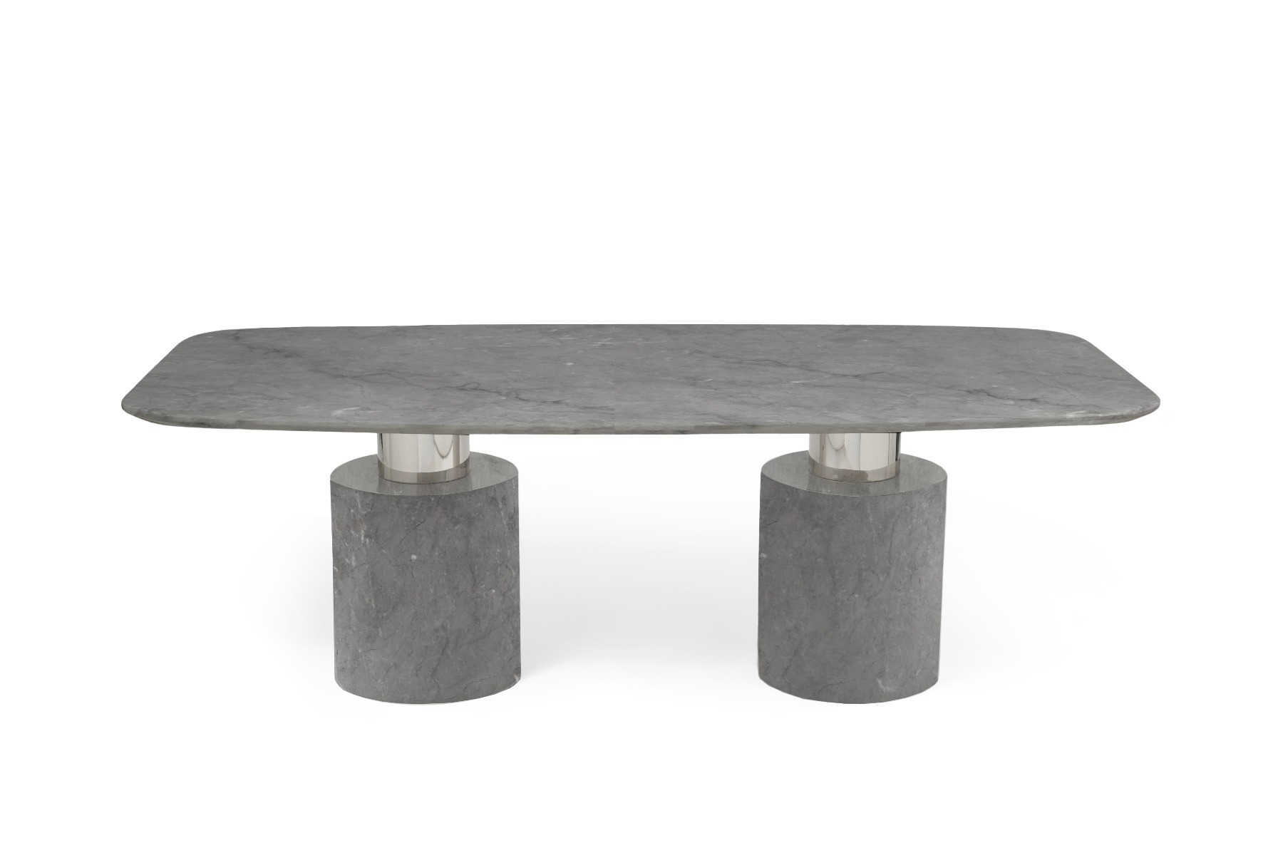 Photo 2 of Antonio 220cm grey marble dining table