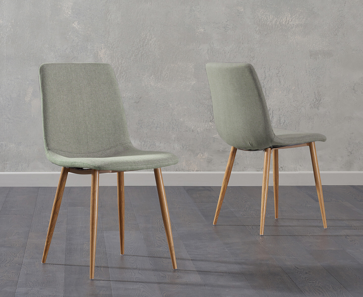 Product photograph of Astrid Grey Fabric Dining Chairs from Oak Furniture Superstore