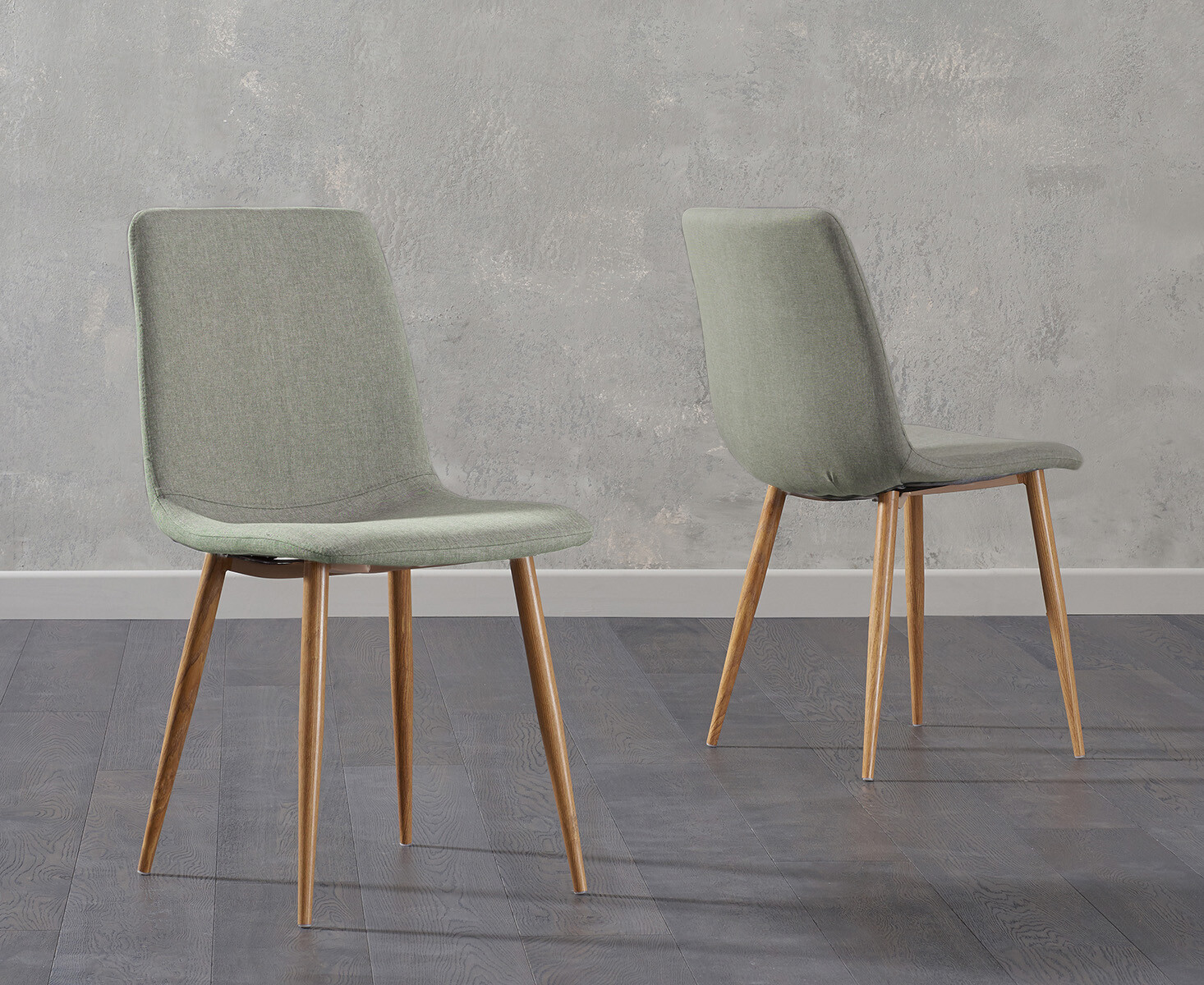 Astrid Grey Fabric Dining Chairs