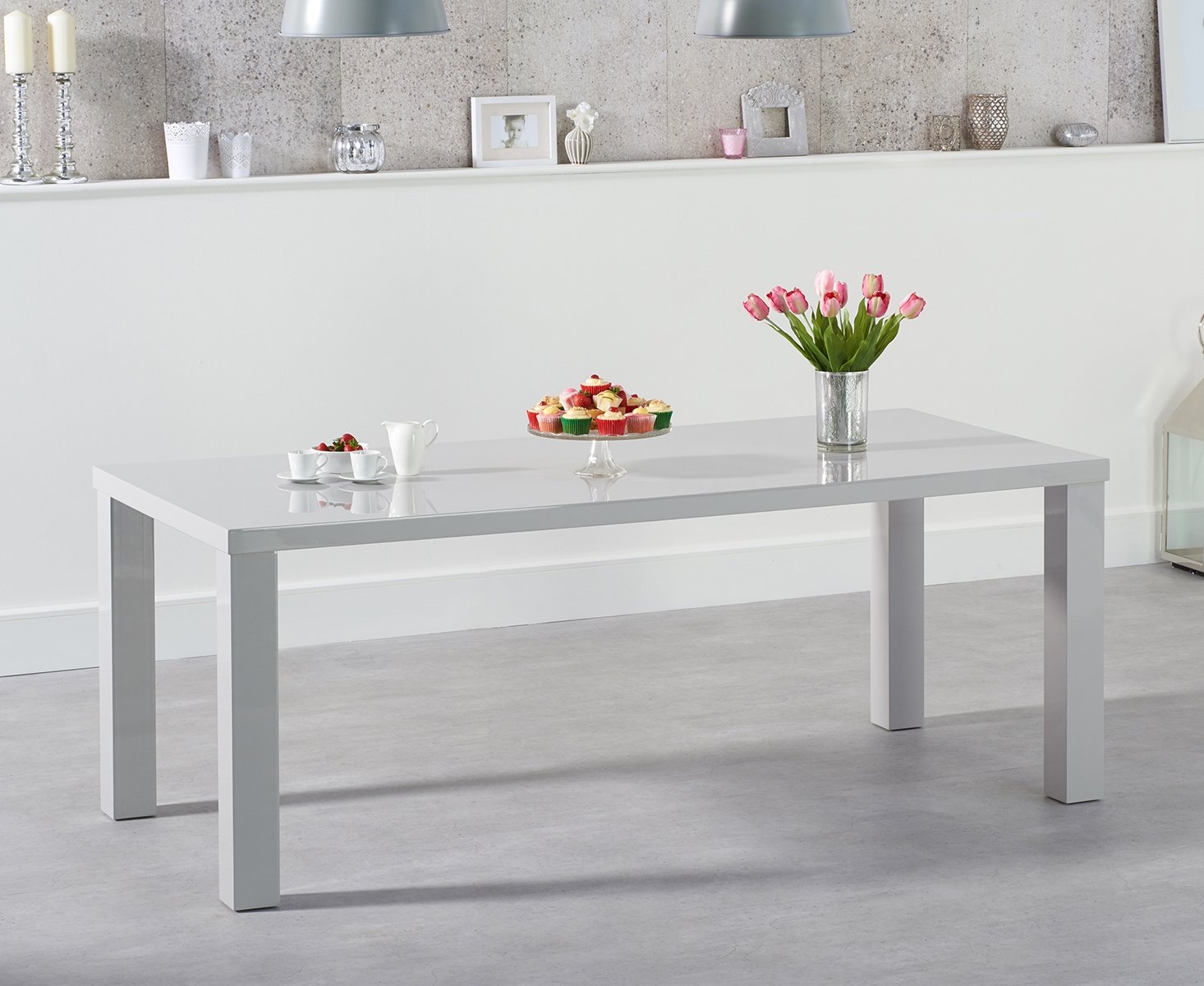 Grey high dining hotsell table