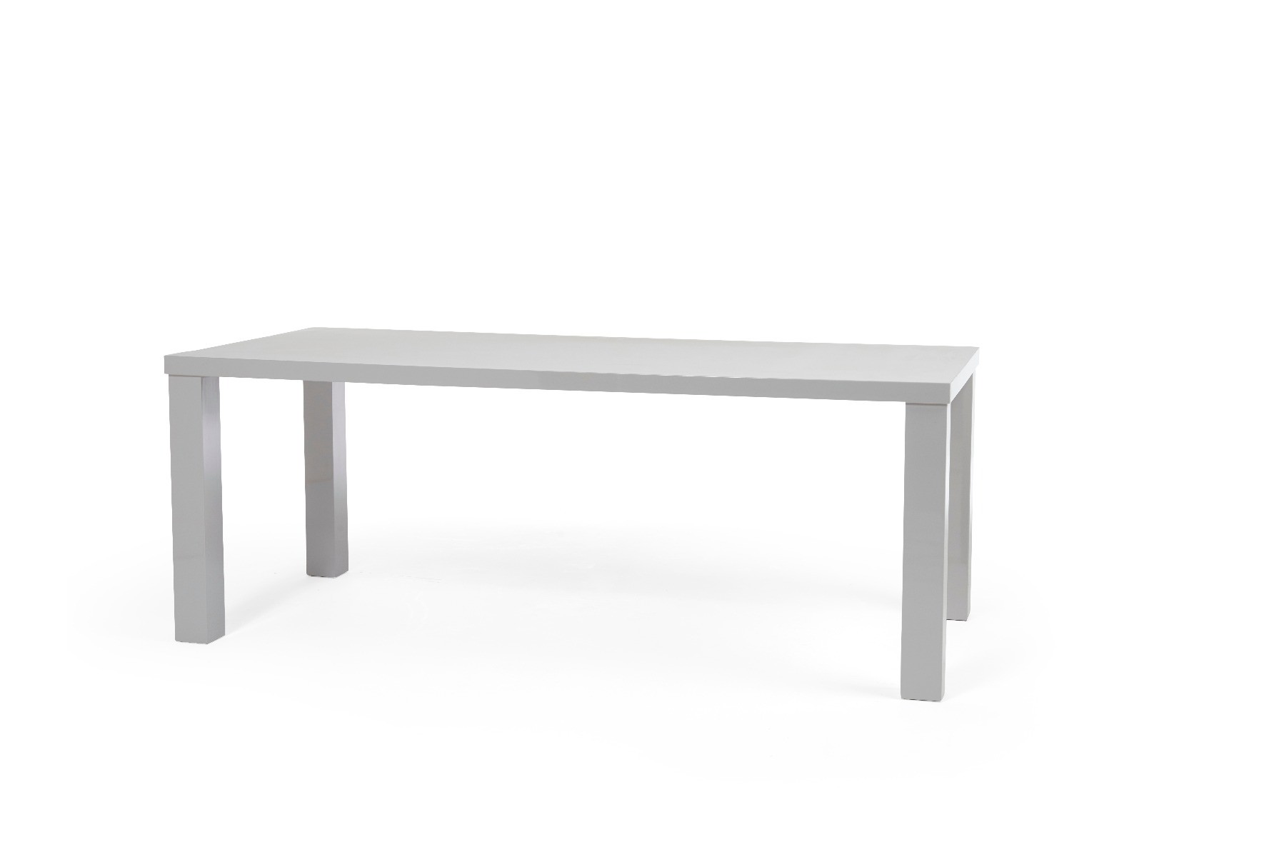 Seattle 200cm Light Grey High Gloss Dining Table