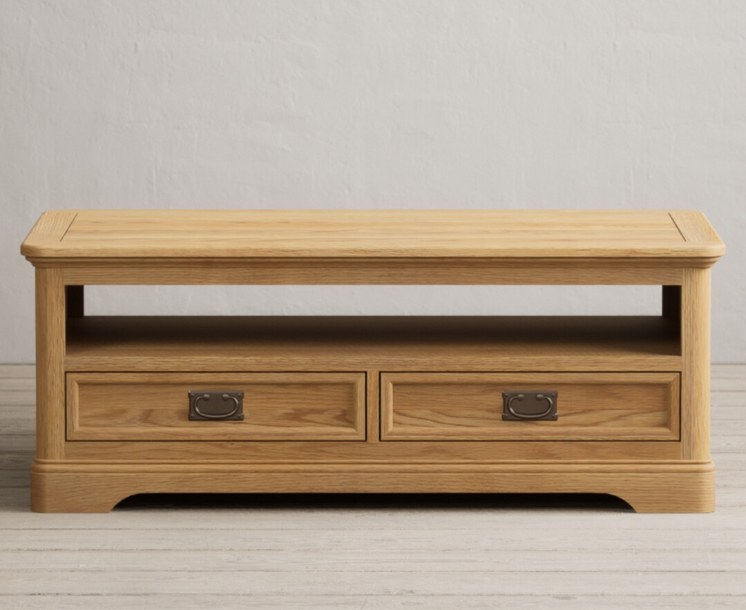 Product photograph of Bridstow Solid Oak Coffee Table from Oak Furniture Superstore