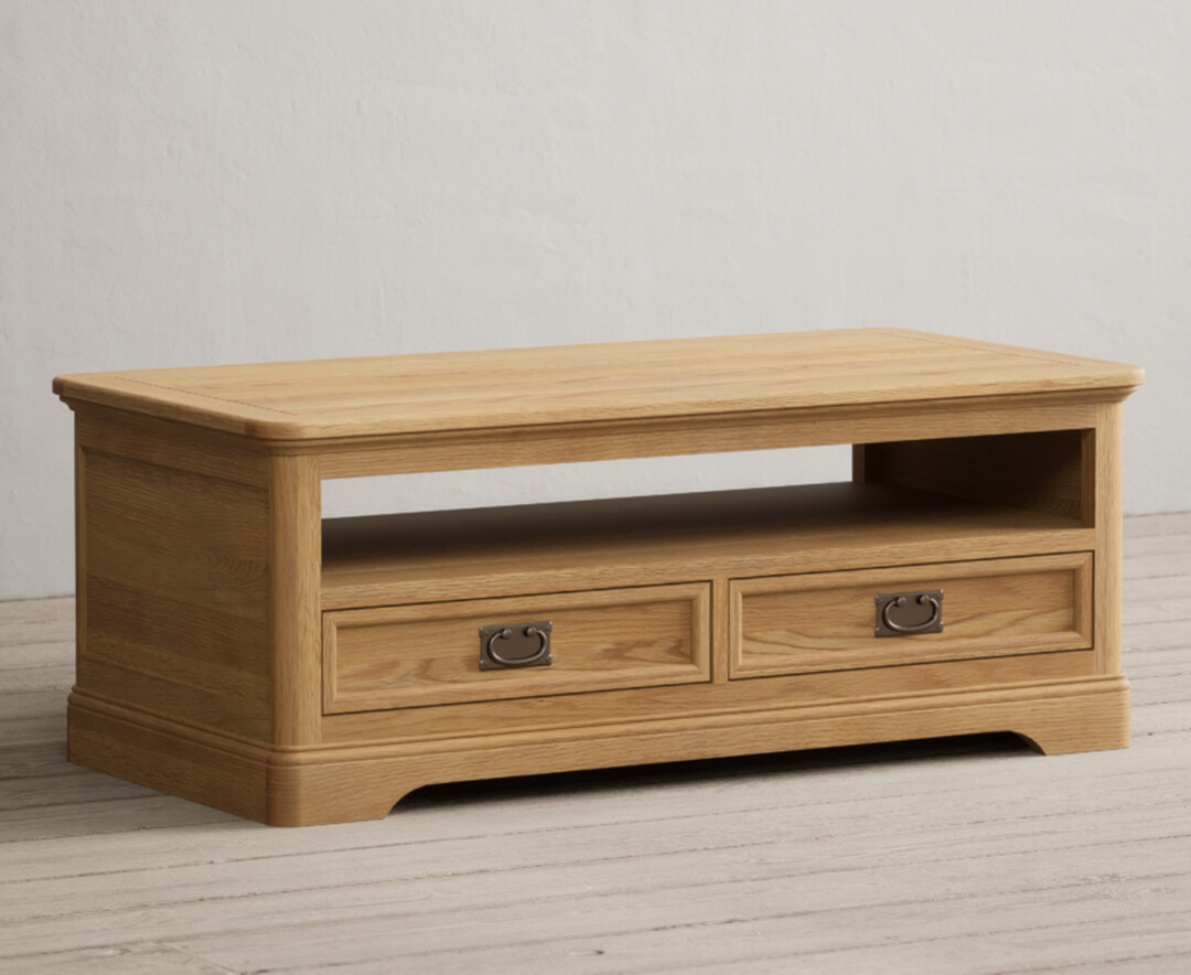 Product photograph of Bridstow Solid Oak Coffee Table from Oak Furniture Superstore.