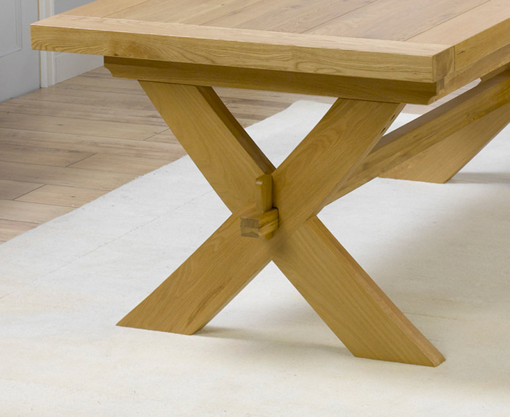 Photo 2 of Extending bordeaux 160cm oak dining table