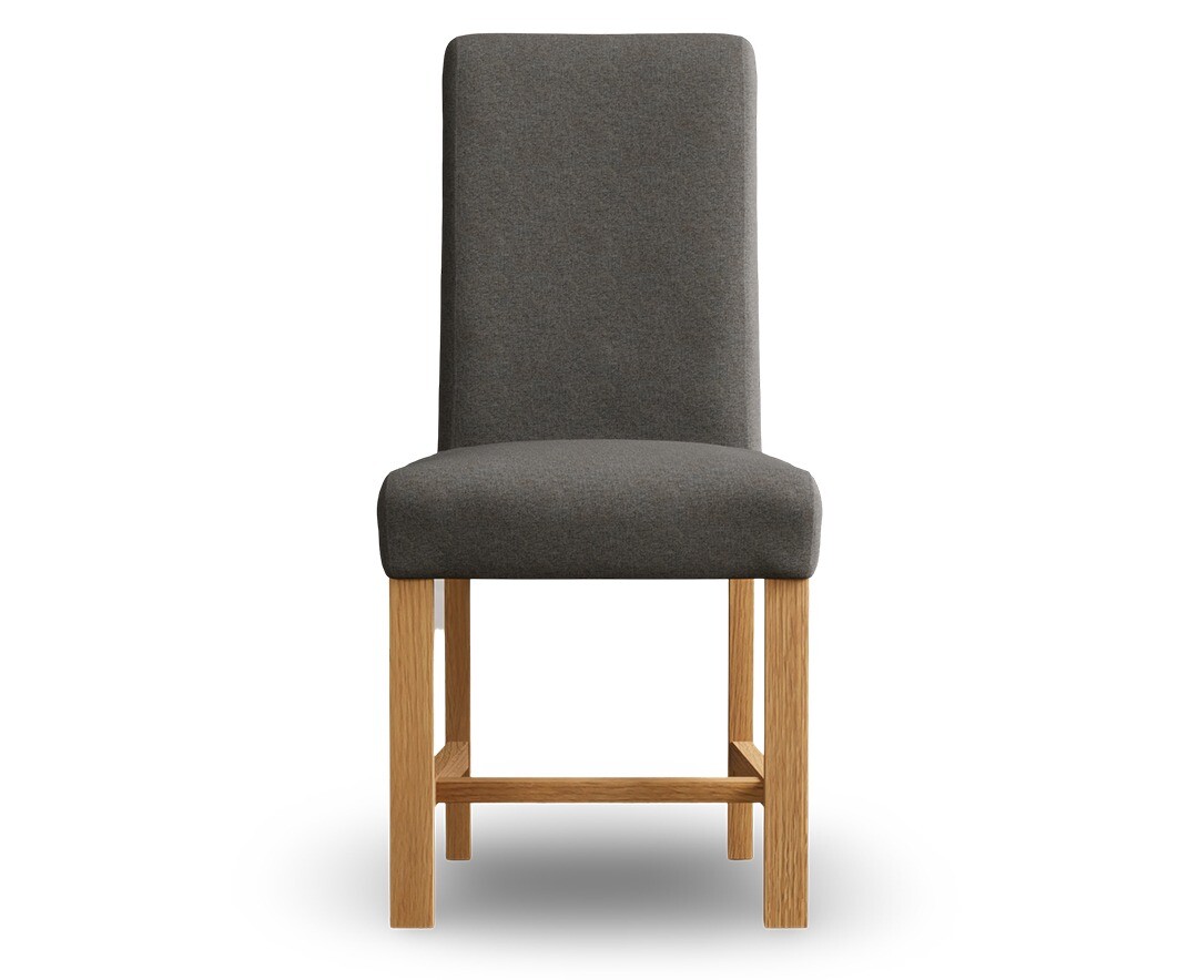 Product photograph of Grey Scroll Back Chairs from Oak Furniture Superstore