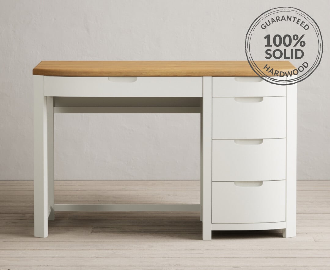 White and deals oak desk