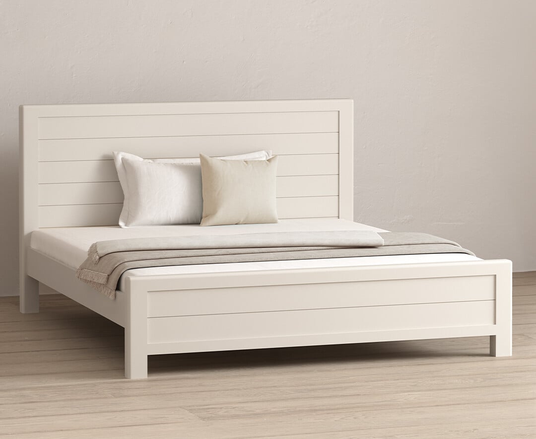 Bradwell Oak and Signal White Painted Super King Size Bed