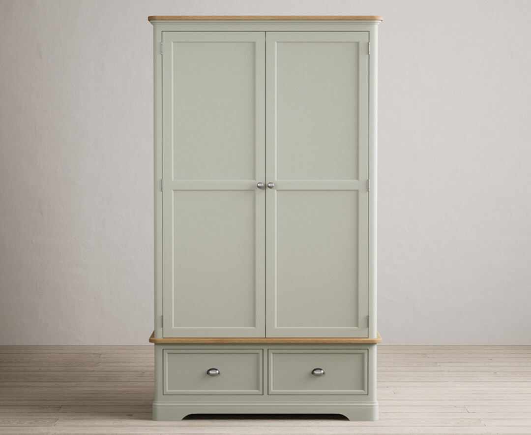 Bridstow Soft Green Painted Double Wardrobe