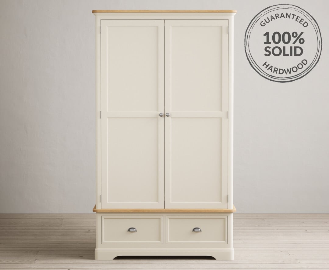 Solid wood shop double wardrobe