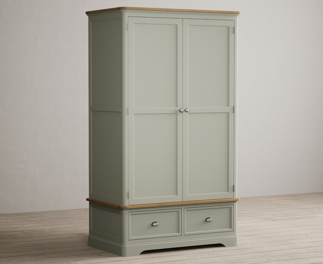 Photo 1 of Bridstow soft green painted double wardrobe