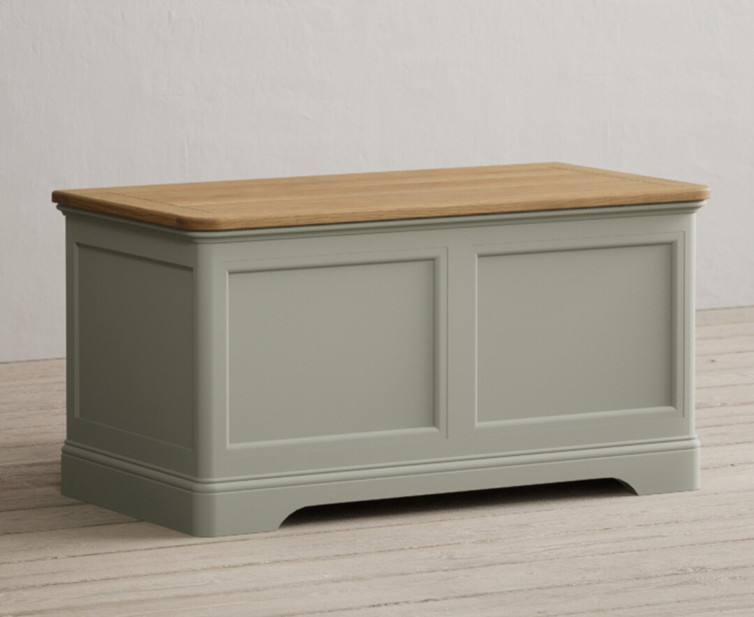 Photo 1 of Bridstow soft green painted blanket box